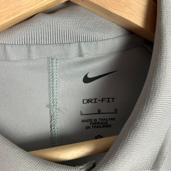 Nike 1 Cent Memphis Tiger Polo Large Gray Basketball Coach Swoosh Penny Hardaway - Picture 5 of 6